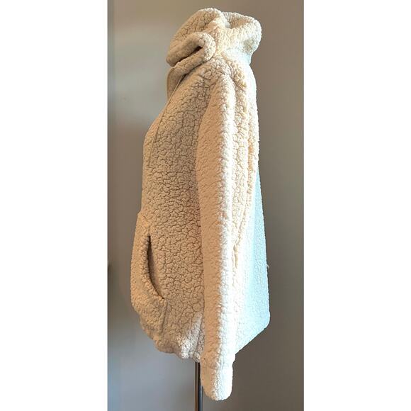 Cabin Fever by Ramatex Sherpa Pullover Hoodie Size Small 1/4 Zip Kanga Pocket - Picture 3 of 8